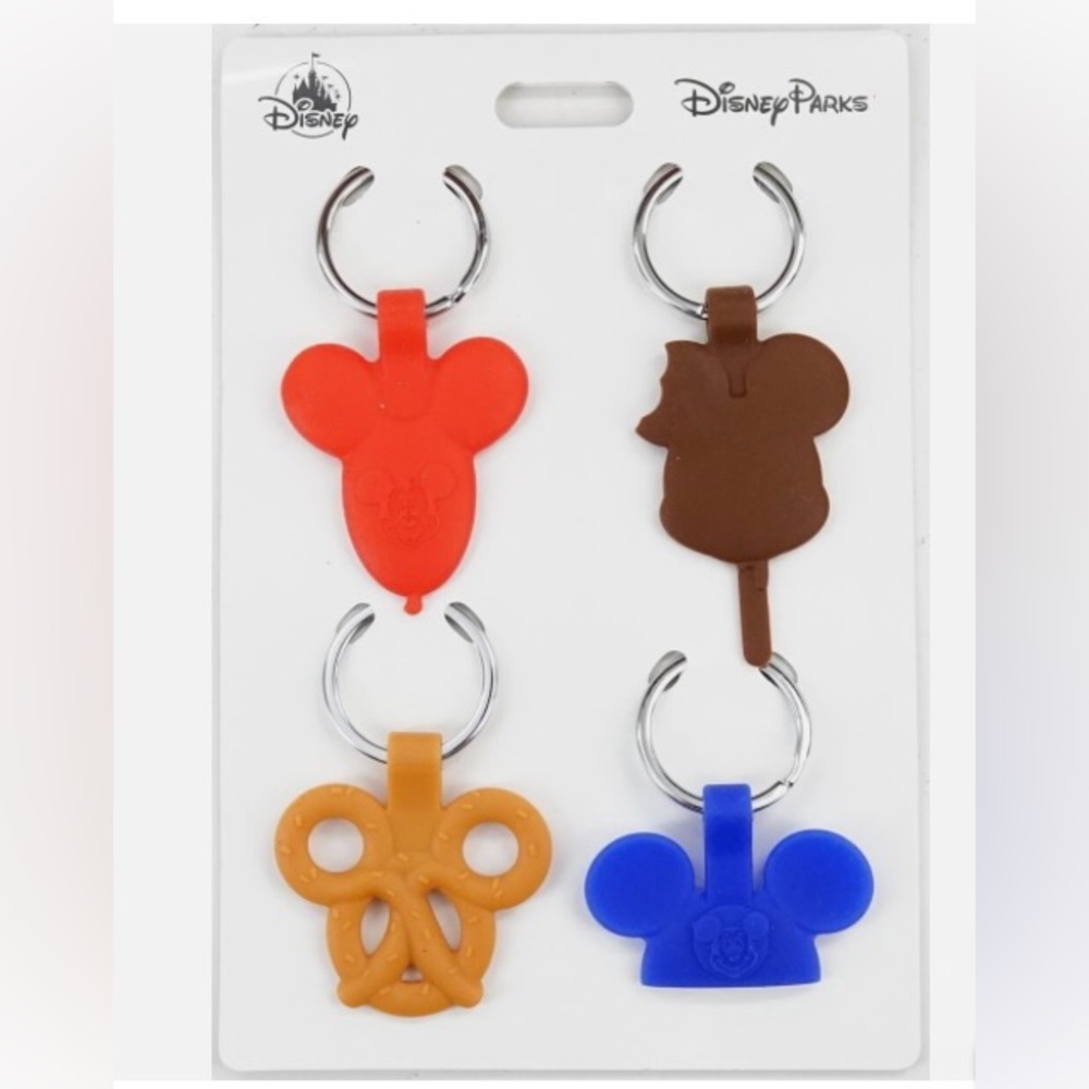 *NWT* Disney Parks Authentic Silicone Keychains, 4-Pack